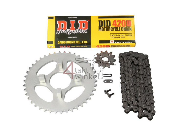 Sprockets and chain set, CB50j standard