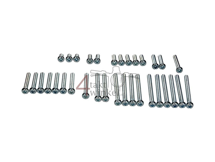 Engine bolt set, crosshead, original look, fits SS50, CD50
