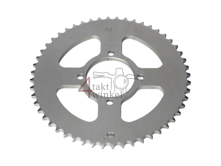 Rear sprocket Hanway RAW50, Skyteam Classic, AGM cafe racer, 52 teeth, 428, STD