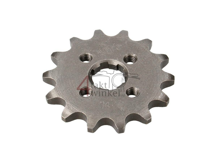 Front sprocket, 420 chain, 17mm shaft, 14, fits SS50, C50, Dax