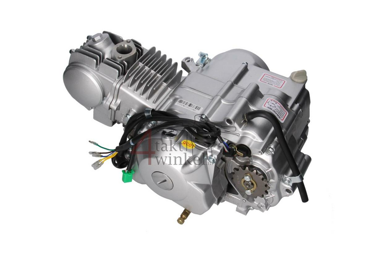 Engine, 125cc, manual clutch, 4-speed, starter motor