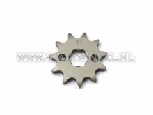 Front sprocket, 420 chain, 17mm shaft, 11, m6 holes, fits SS50, C50, Dax