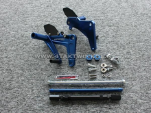 Backstep kit, C50, C70, C90, streetcub, Kepspeed, blue