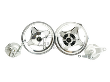Rim set Dax, 10" aluminum, tubeless, 2.50 / 2.50, aluminum
