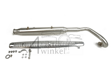 Exhaust tuning, up-swept, Trumpet, stainless steel, ST125 Dax, frame no. JB04xxxx