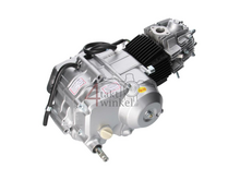 Engine, 107cc, semi-automatic, Lifan, 4-speed, silver