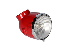 Headlight complete, Red, fits Monkey Z50a