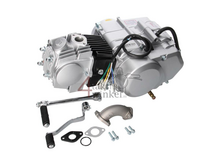 Engine, 107cc, semi-automatic, 4-speed, silver