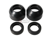 Front fork seal kit, with dust caps, 26-37-10.5, Fits Skyteam, Zenhua, Dax