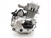 Engine, 50cc, manual clutch, Lifan, (Mash) 4-speed, upright cylinder, with starter motor, silver