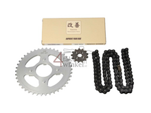 Sprockets and chain set standard +1, fits SS50, A-quality