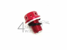 Oil drain plug magnetic m12 x 1.5 red
