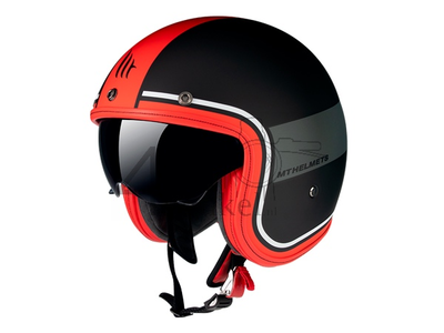 Helmet MT, Le Mans Speed, black/grey/red, Sizes S to XL