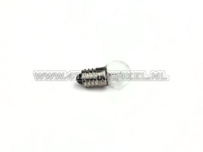 Bulb E10 screw socket, single, 6 volt, 2 watt