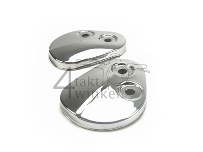 Front fork cover C50, pair, chrome, aftermarket