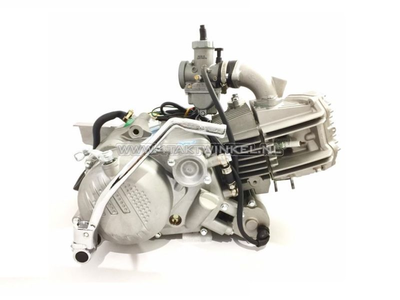 Engine, 190cc, manual clutch, Zongshen, 5-speed, with starter motor, silver