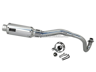 Exhaust tuning, up swept, NHRC N-0131a, aluminum