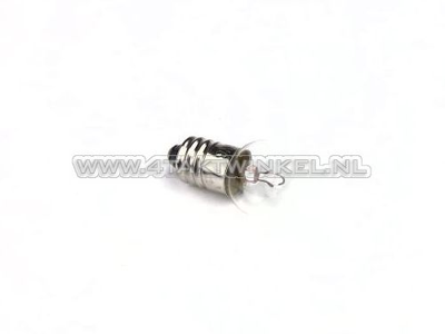 Bulb E10 screw socket, single, 6 volts, 6 watts