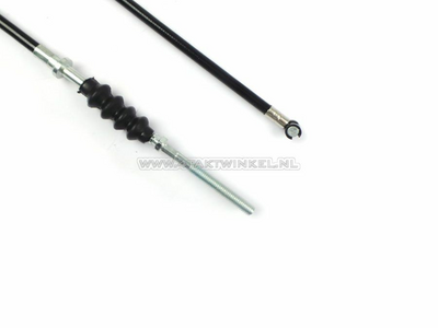 Brake cable 102cm C50, CY50, Dax, SS50 + 8cm, black, aftermarket