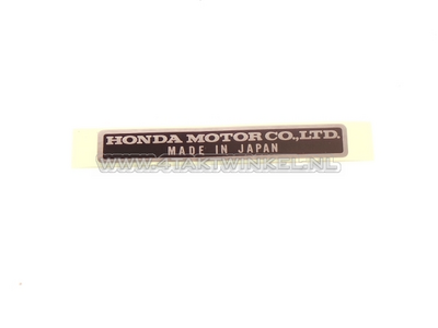 Sticker made in Japan, original Honda