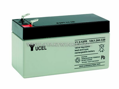 Battery 12 volt 1.2 ampere gel Yucel