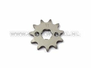 Front sprocket, 420 chain, 17mm shaft, 11, m6 holes, fits SS50, C50, Dax