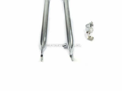 Front fork pipe set Dax OT hydraulic, complete, with dust seal