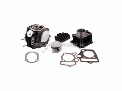 Cylinder kit, with piston & gasket & cylinder head 70cc, AGM, Hanway, Skyteam, with EGR connection, black