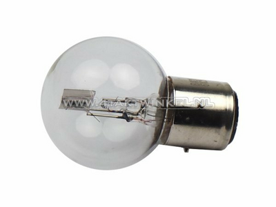 Bulb headlight BA21D, dual, 6 volt, 25-25 watt, Dax 3-pin