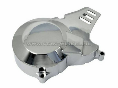 Ignition cover CDI universal, chrome, type 2