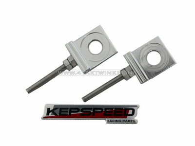 Chain tensioner set, for C50, SS50, CD50 Kepspeed swingarm, Aluminum