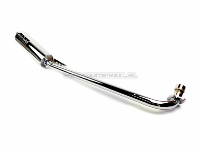 Exhaust tuning, down swept, single, Motorsport, middle hole, fits SS50, CD50, C50