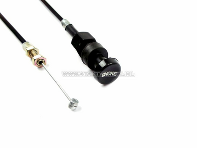 Choke cable, 70cm, with knob, fits Chaly