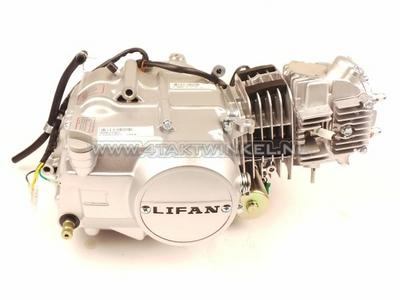 Engine, 125cc, manual clutch, Lifan, 4-speed, starter motor