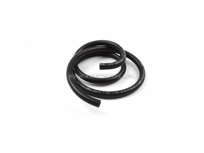 Oil hose black 7.5mm - 13.5mm, per meter