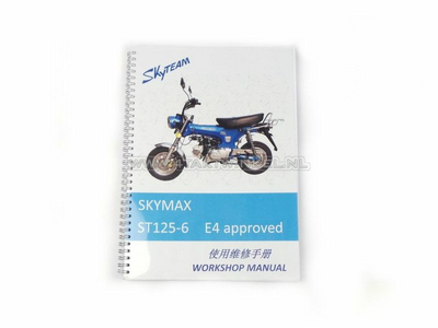 Workshop manual, Skyteam Dax, 125cc, euro4