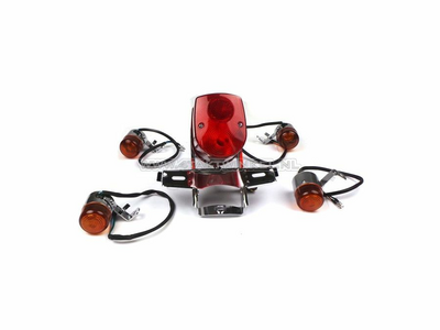 Taillight and indicator set, Dax old style, Skyteam, red