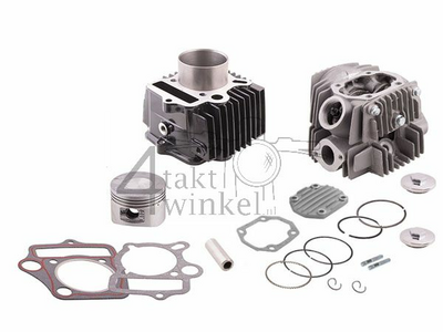 Cylinder kit, with piston & gasket & cylinder head 110cc, 52mm, NT