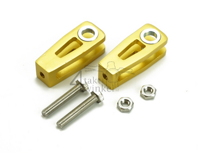 Chain tensioner set, for Kepspeed swingarm, Gold
