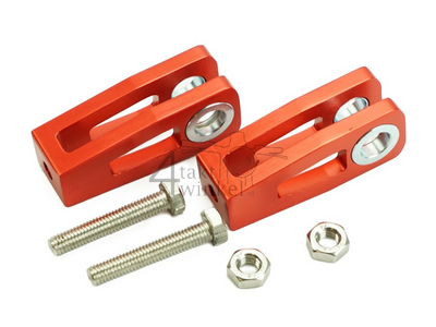 Chain tensioner set, for Kepspeed swingarm, Red