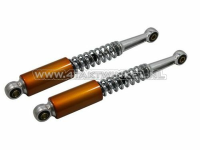 Shock absorber set 330mm dust covers: gold