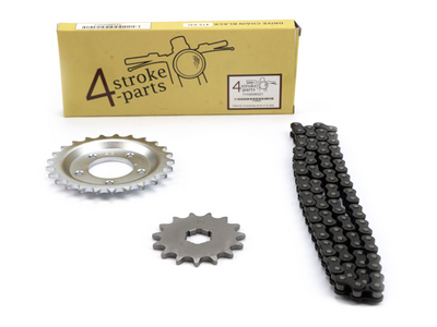 Sprockets and chain set, PC50 3 cams rear standard