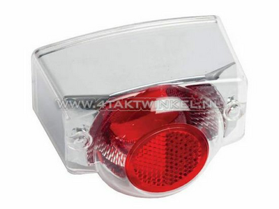 Taillight glass Monkey clear / red