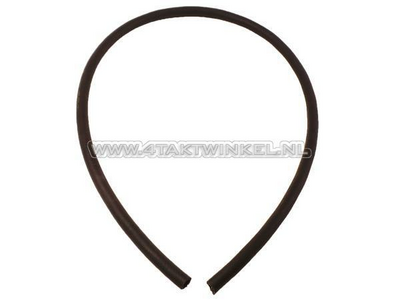 Fuel hose, 4.5mm - 10.5mm, black, by the meter, braided