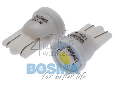 Bulb T10, single, 12 volt, LED, plug-in, pair