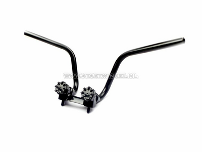 Handlebar Dax set, standard model, + clamp and buttons, black