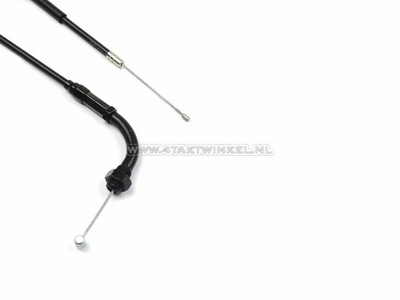 Throttle cable, CB50, CY50, XL50, 89cm, black bend, original Honda