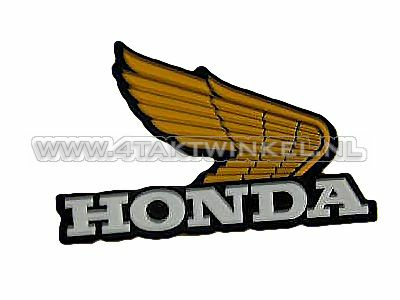 Sticker wing & Honda yellow right, original Honda