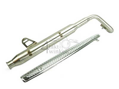 Exhaust tuning, up swept, Trumpet, Stainless Steel, Dax