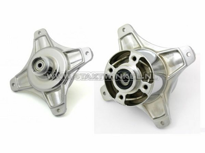 Hub Dax set front & rear, chrome plated